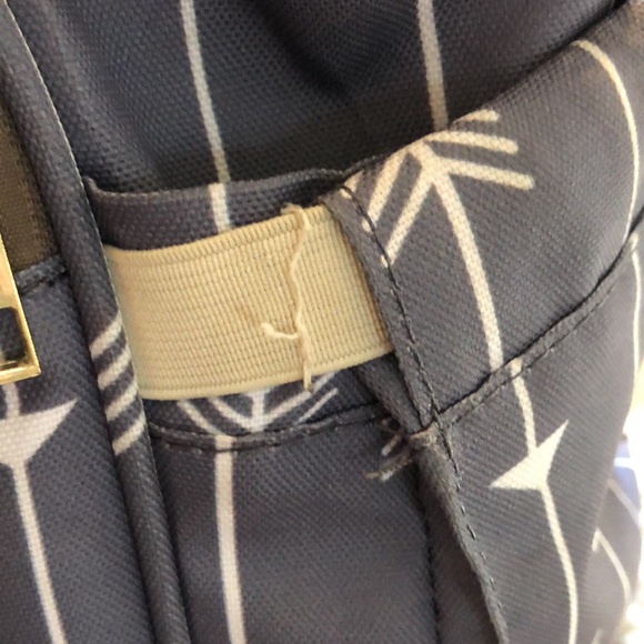 Gray Arrowed Diaper Bag Backpack - Picture 9 of 12